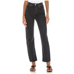 Agolde 90s Pinch Waist Straight - Black Tea